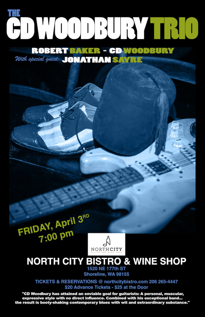 FRIDAY - APRIL 3rd - The CD Woodbury Trio