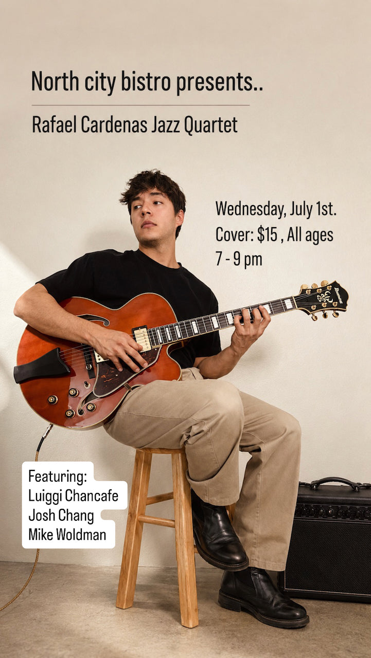 WEDNESDAY - JULY 1st - Rafael Cardenas Jazz Quartet
