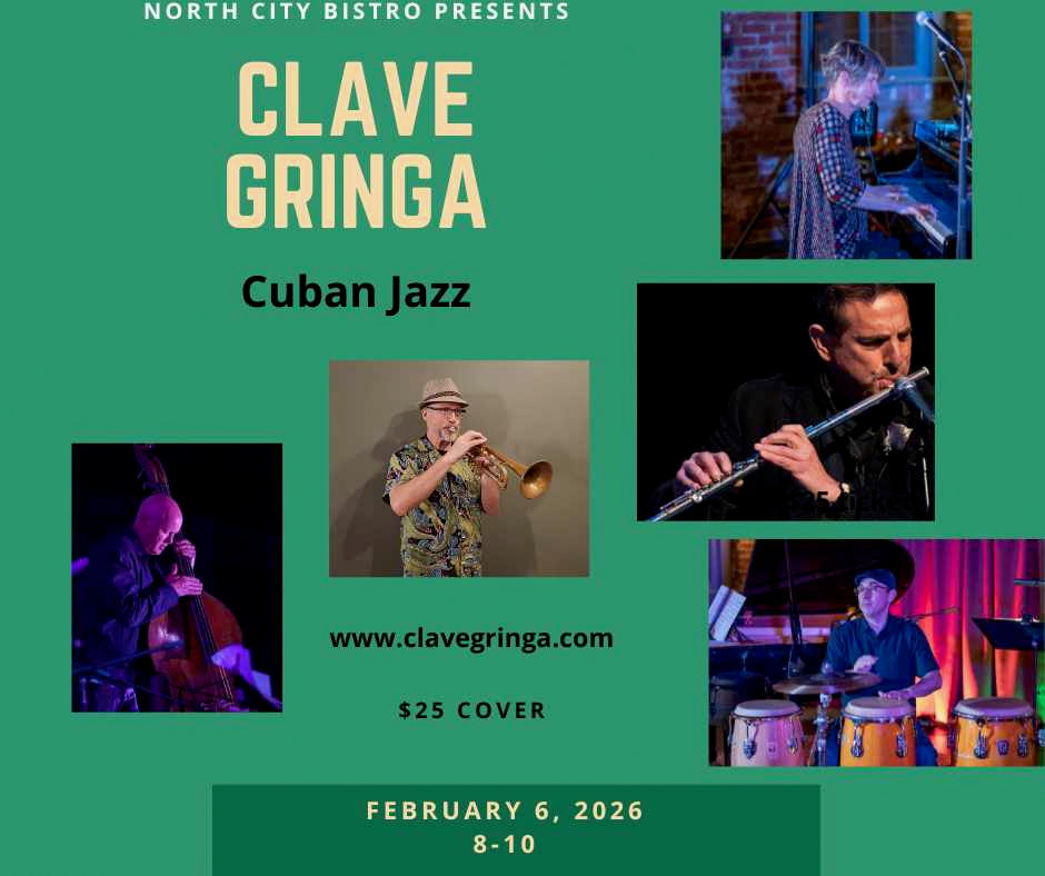 FRIDAY - FEBRUARY 6th - Clave Gringa - Cuban Jazz