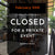 ***CLOSED for a PRIVATE Party FEBRUARY 25th ***