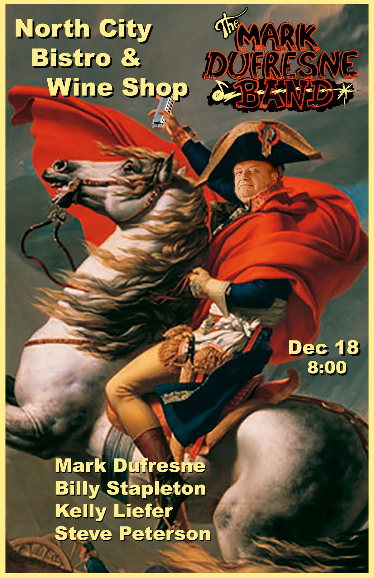 FRIDAY - DECEMBER 18th - The Mark Dufresne Band