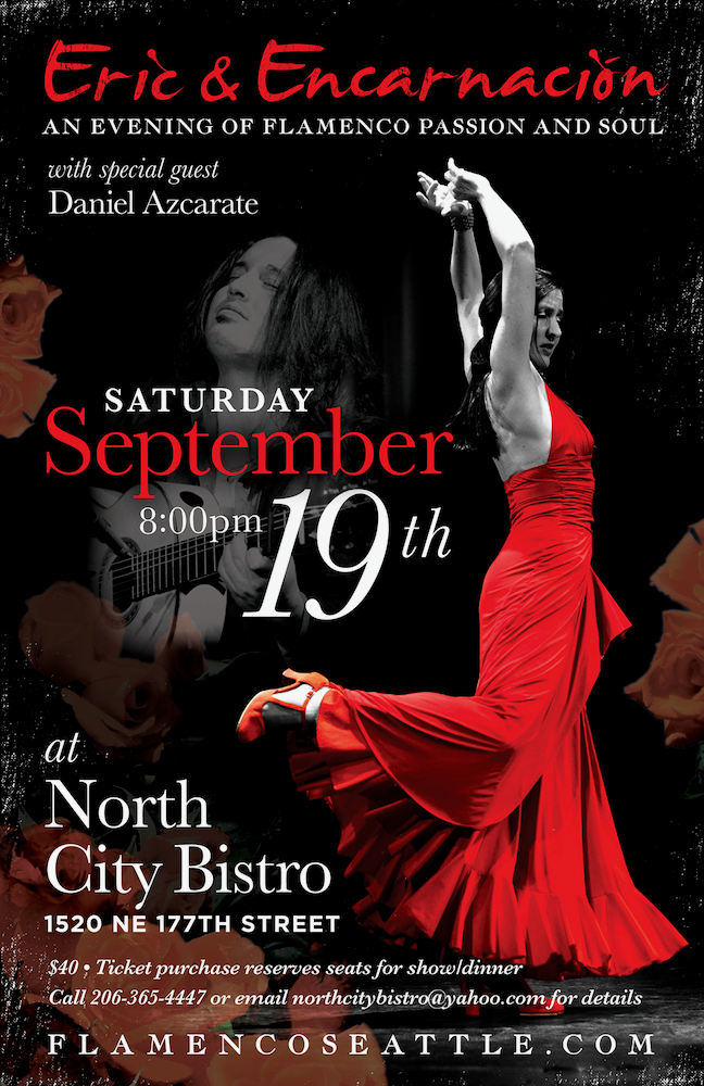 SATURDAY - SEPTEMBER 19th- Eric & Encarnación's Trio Flamenco (follow link for tickets)
