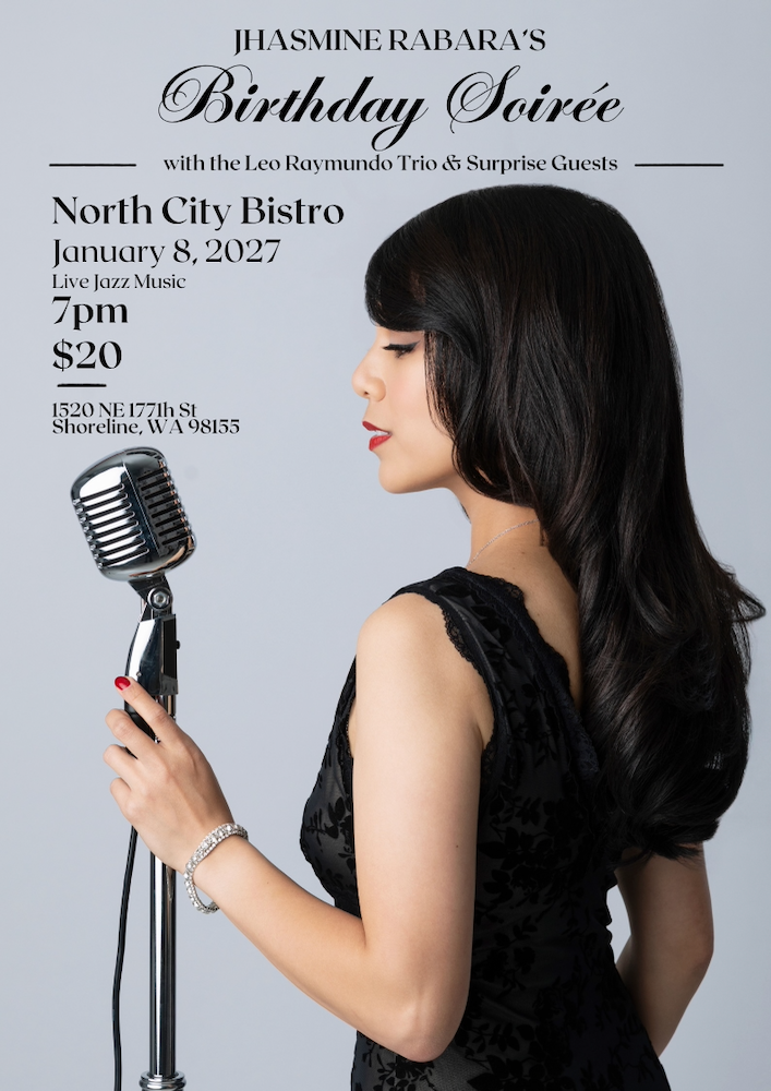 FRIDAY - JANUARY 8th - Jhasmine Rabara's Birthday Soirée w/ the Leo Raymundo Trio & Surprise Guests