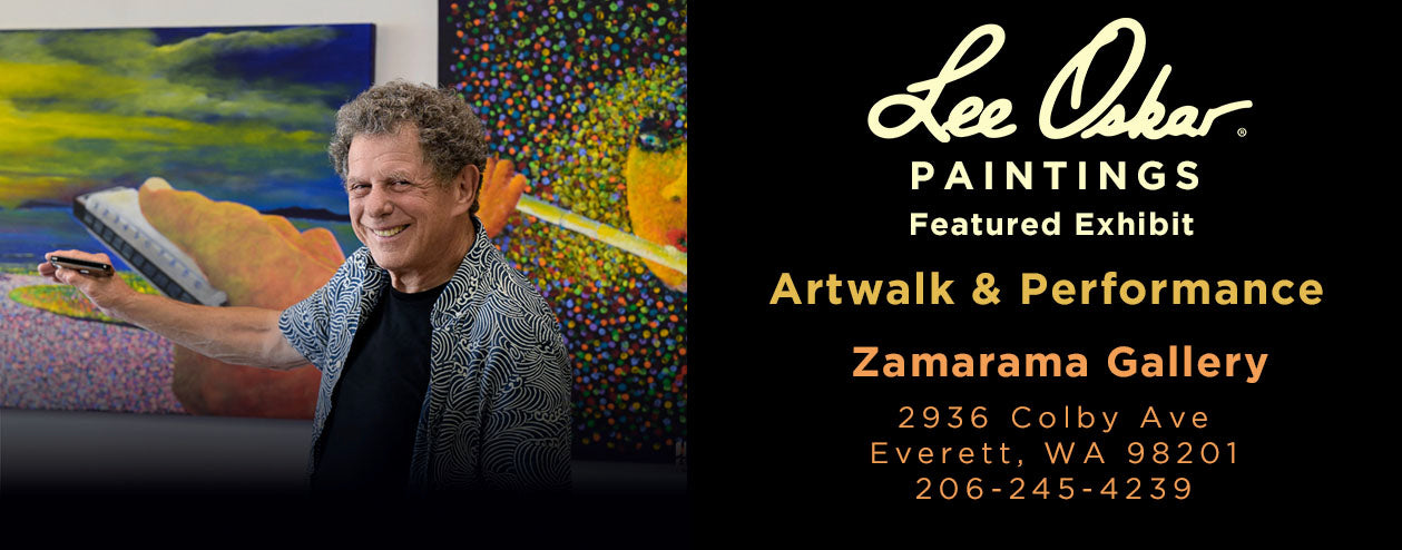 SATURDAY - JUNE 6th - Lee Oskar Paintings @ Zamarama Gallery (NOT AT North City Bistro)