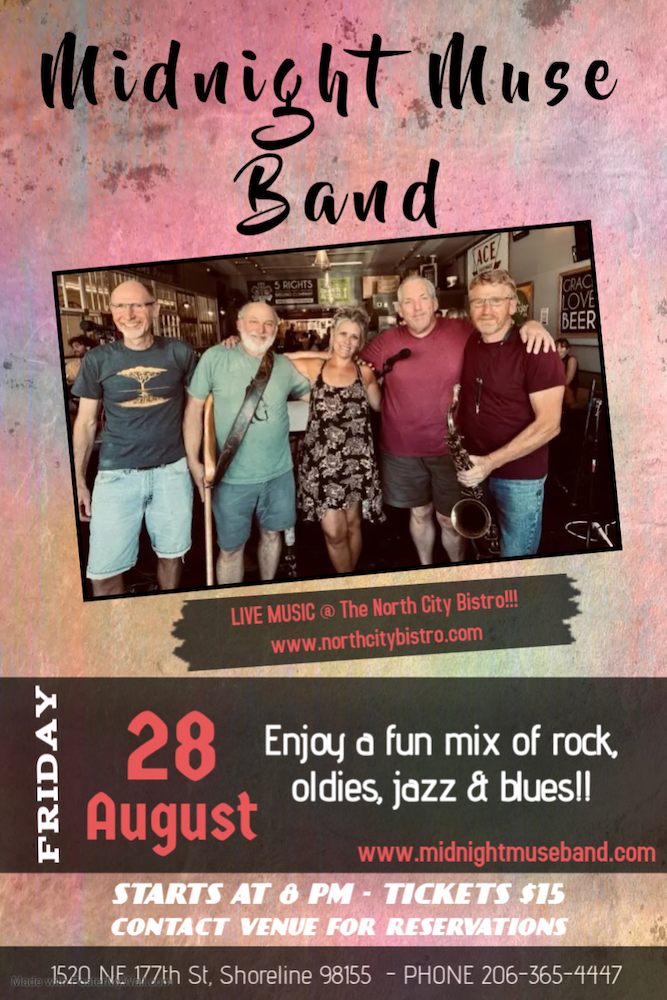FRIDAY - AUGUST 28th - Midnight Muse Band