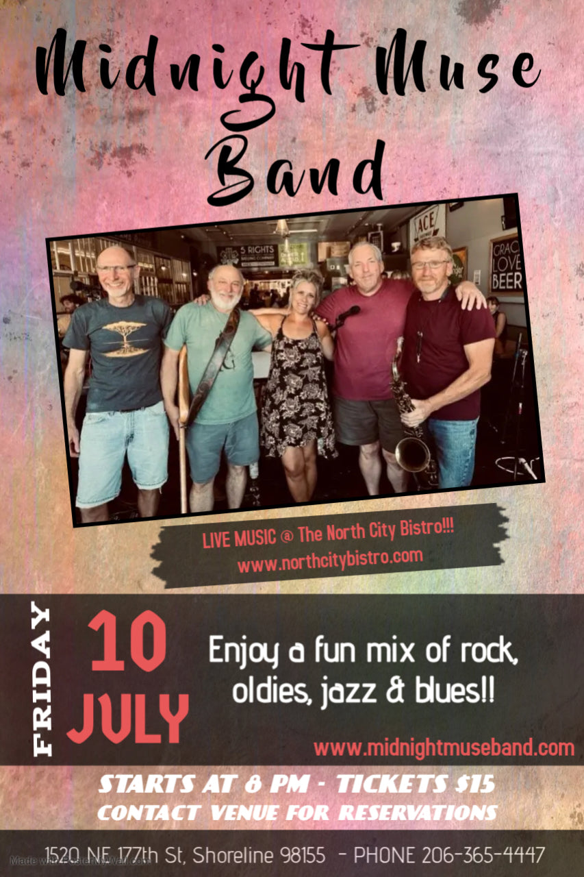 FRIDAY - JULY 10th - Midnight Muse Band