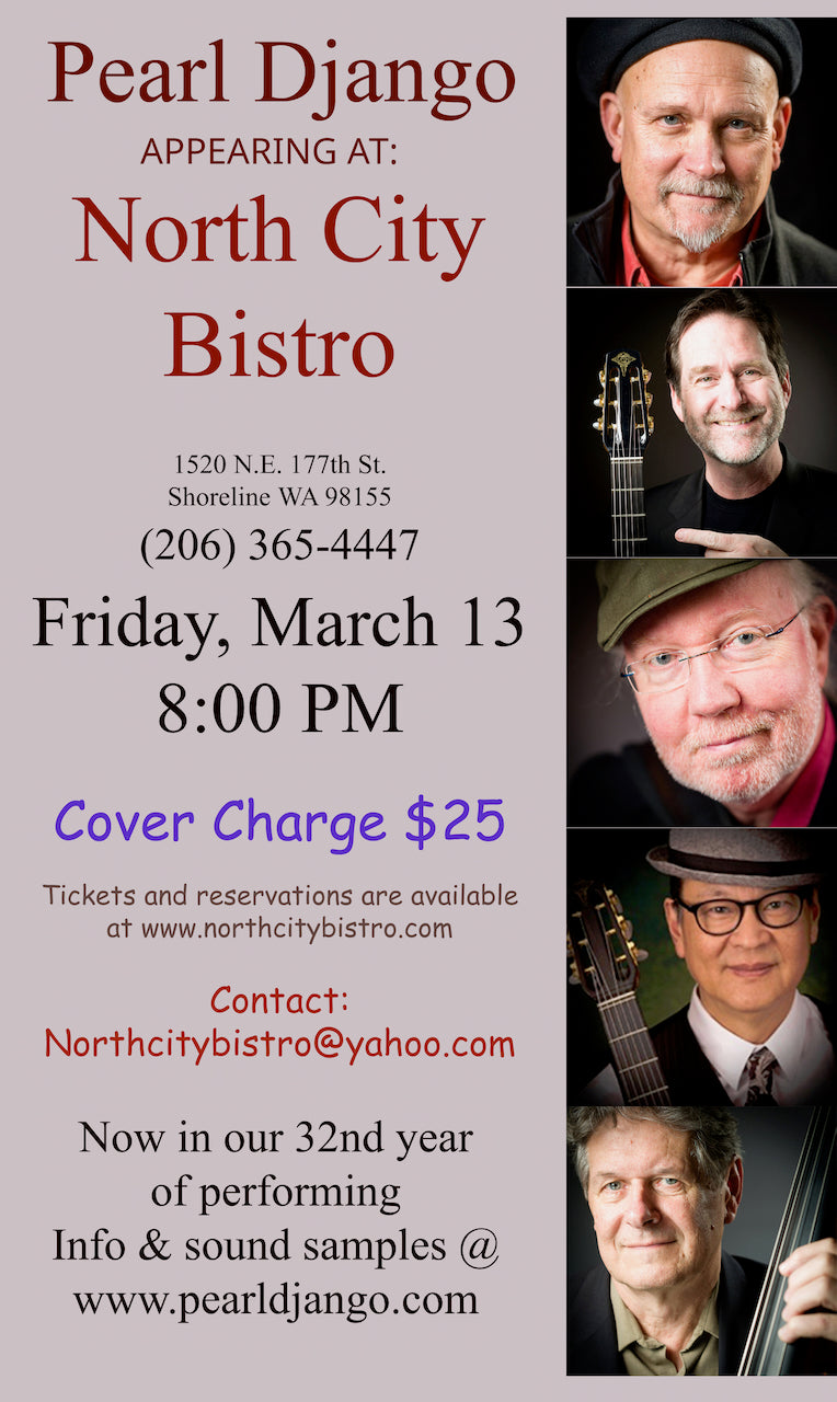 FRIDAY - MARCH 13th - Pearl Django