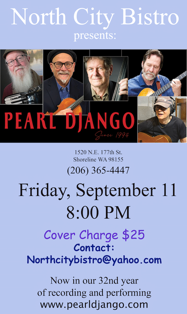 FRIDAY - SEPTEMBER 11th - Pearl Django