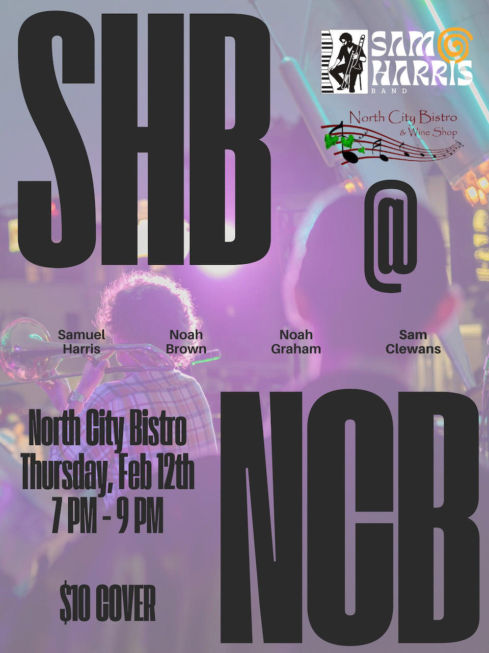 THURSDAY - FEBRUARY 12th - Sam Harris Band