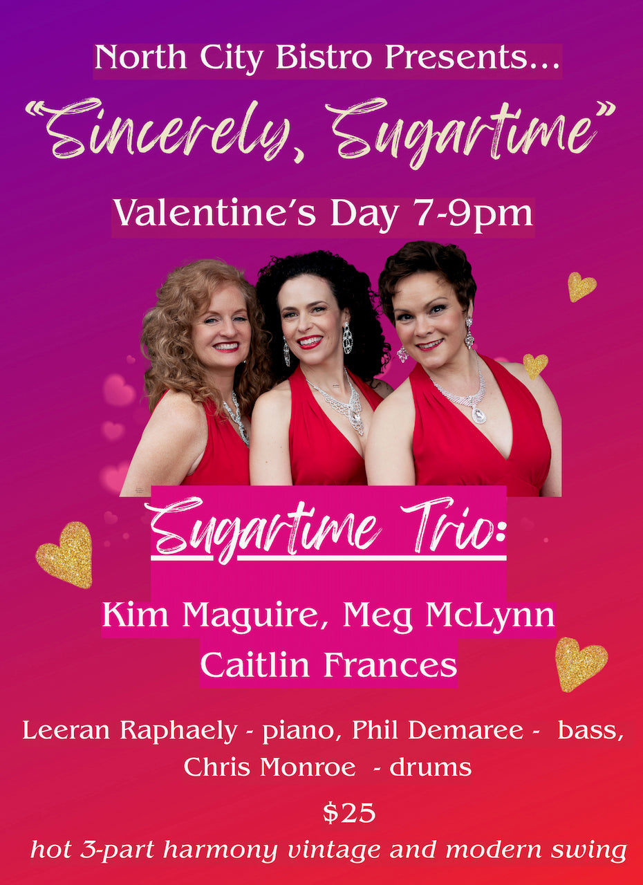SATURDAY - FEBRUARY 14th - Sugartime Trio
