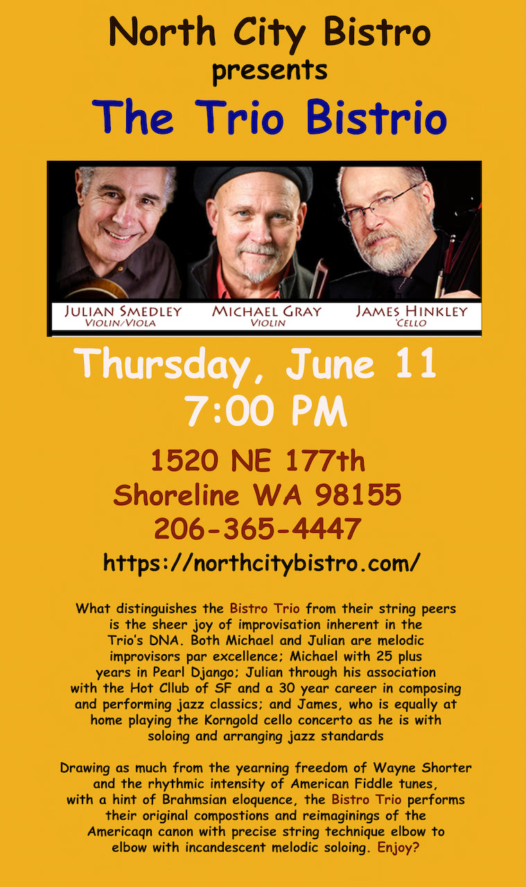 THURSDAY - JUNE 11th - The Trio Bistro