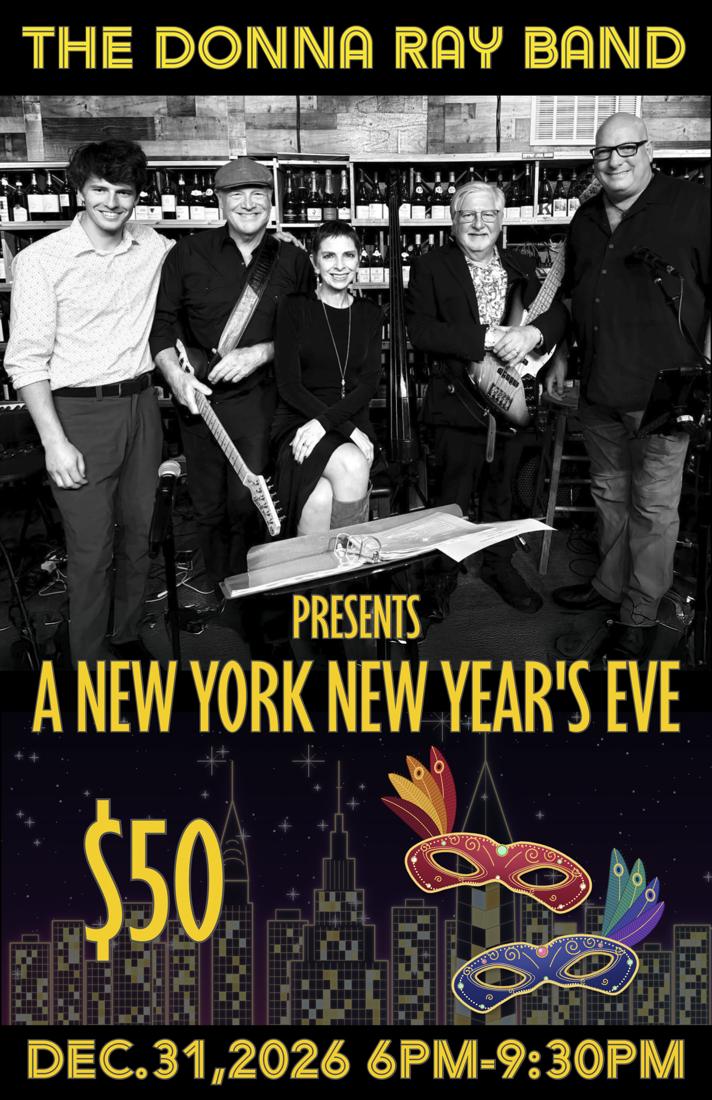 Donna Ray Band New Year's Eve show poster